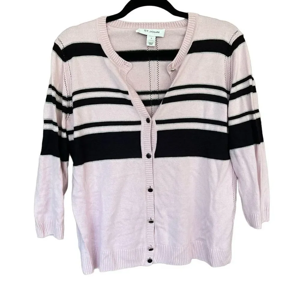 St. John tank blouse and cardigan set